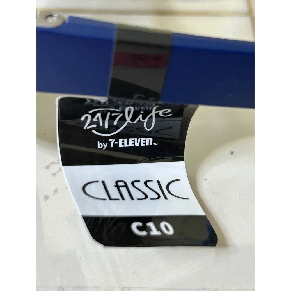 7-Eleven 24/7 Life Classic C10 Sunglasses Blue Smoke Lens Sport Rectangular
